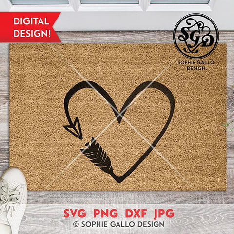 Heart Arrow SVG Sophie Gallo Design 