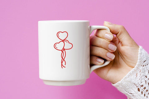 Heart Balloons Cut File, Sublim Print SVG dadan_pm 