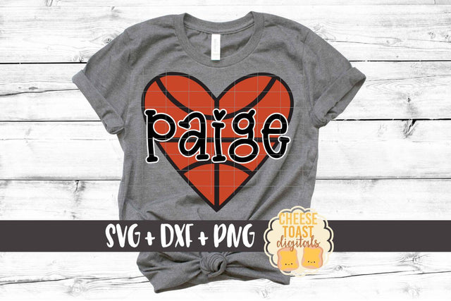 Heart Basketball - Basketball SVG PNG DXF Cut Files SVG Cheese Toast Digitals 