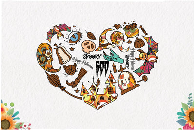 Heart Boo Spooky Sublimation Sublimation Jagonath Roy 