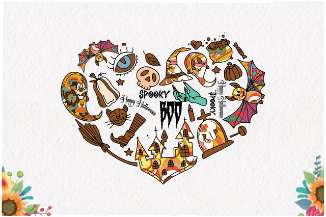 Heart Boo Spooky Sublimation Sublimation Jagonath Roy 