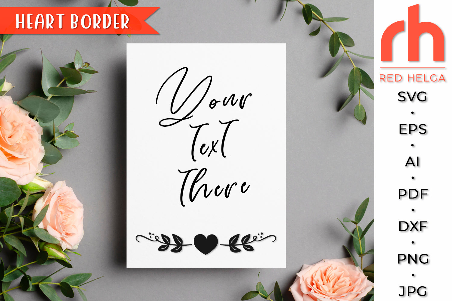 Rose Bloom With Leaf Free SVG File - SVG Heart