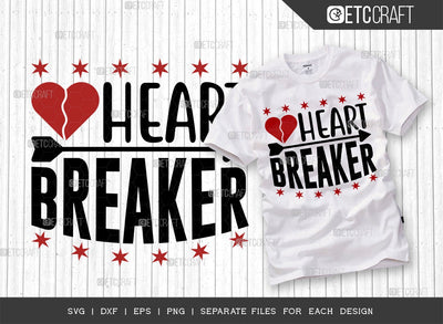 Heart Breaker SVG Cut File | 14 February Svg | Valentine's Day Svg | Funny Love Svg | Valentine Svg | Broken Heart Svg | Valentine's Day Quote Design SVG ETC Craft 