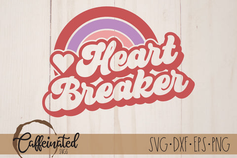 Heart Breaker svg, Retro Valentines svg SVG Caffeinated SVGs 