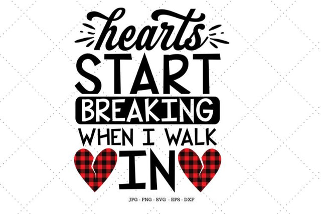 Heart Breaker, Valentine's Day Svg, Toddler Boy, Funny Valentine, Valentines Saying, Funny Valentine's, Sign Making Svg SVG SVG Digital Designer 