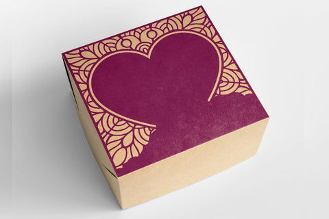Heart card cover papercut 3 - svg eps png ai pdf SVG zafrans studio 