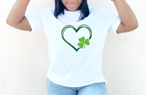 Heart clover SVG, St Patricks Day Svg, Lucky Shirt Svg, Clover Svg, Irish Svg, Shamrock Svg, Gift For Her Svg, St Patrick's Day Png SVG MD mominul islam 