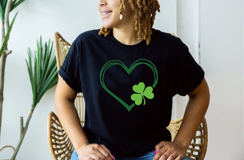 Heart clover SVG, St Patricks Day Svg, Lucky Shirt Svg, Clover Svg, Irish Svg, Shamrock Svg, Gift For Her Svg, St Patrick's Day Png SVG MD mominul islam 