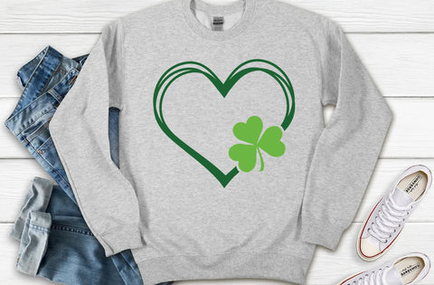 Heart clover SVG, St Patricks Day Svg, Lucky Shirt Svg, Clover Svg, Irish Svg, Shamrock Svg, Gift For Her Svg, St Patrick's Day Png SVG MD mominul islam 