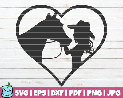 Heart Cowgirl SVG MintyMarshmallows 