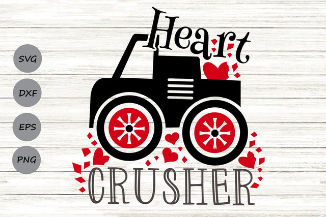 Heart Crusher| Valentine's Day SVG Cutting Files. SVG CosmosFineArt 