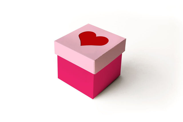 Heart Cube Box With Lid SVG 3D Paper Risa Rocks It 