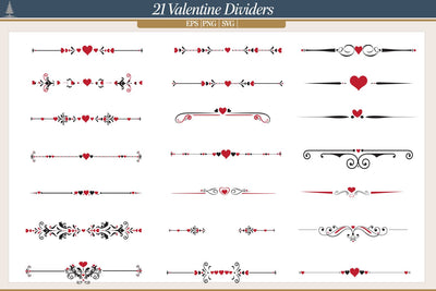 Heart Dividers SVG AfterTenDesign 