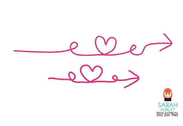 Heart Doodle Arrows SVG Sarah Hurley 