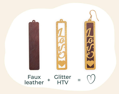 Heart Earring svg, Leather earring svg, Valentine earring svg, love earring svg, love svg, Earring cut file, heart svg, rectangle earring SVG CutLeafSvg 