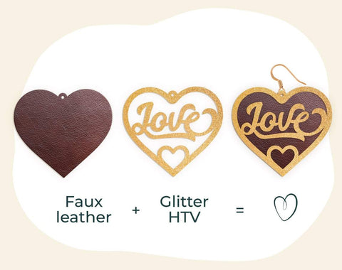 Heart Earring svg, Valentine earring svg, Leather earring svg, love earring svg, love svg, Earring cut file, Teardrop earring svg, heart svg SVG CutLeafSvg 
