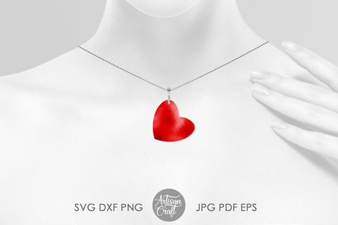 Heart earrings SVG cut file SVG Artisan Craft SVG 