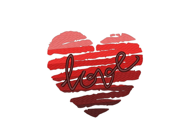 Heart Embroidery Design, Love Embroidery File, 4 sizes, Instant Download Embroidery/Applique DESIGNS Nino Nadaraia 