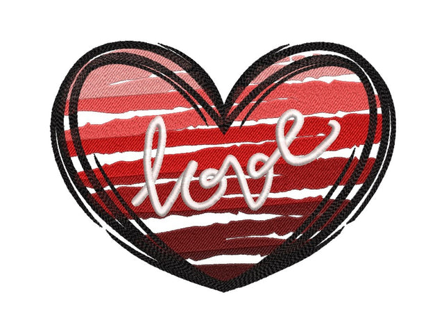 Heart Embroidery Design, Valentine's Day Embroidery File, 4 sizes, Instant Download Embroidery/Applique DESIGNS Nino Nadaraia 