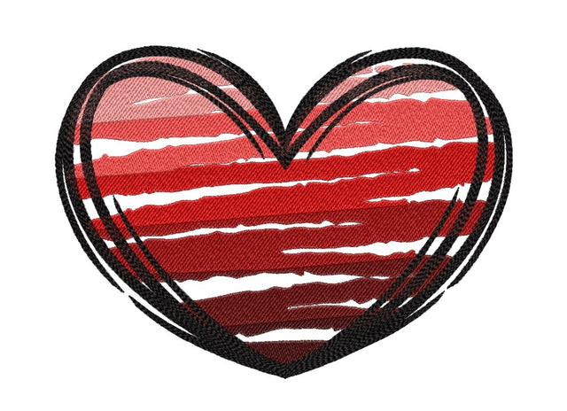 Heart Embroidery Design, Valentine's Day Embroidery File, 4 sizes, Instant Download Embroidery/Applique DESIGNS Nino Nadaraia 