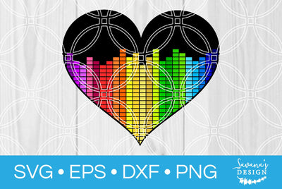 Heart Equalizer SVG SavanasDesign 