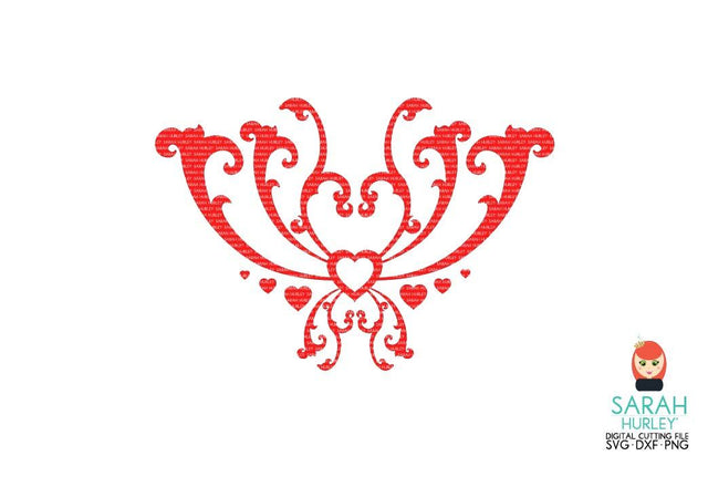 Heart Flourish SVG Sarah Hurley 