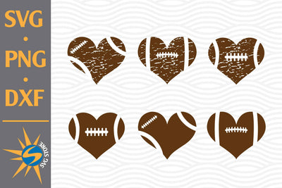Heart Football SVG, PNG, DXF Digital Files Include SVG SVGStoreShop 