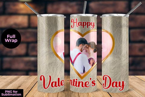 Heart Frame Valentines Day Fur Design Tumbler Sublimation Template Sublimation Sublimatiz Designs 