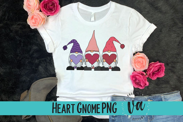 Heart Gnomes Sublimation PNG Sublimation V. Anderson Designs 