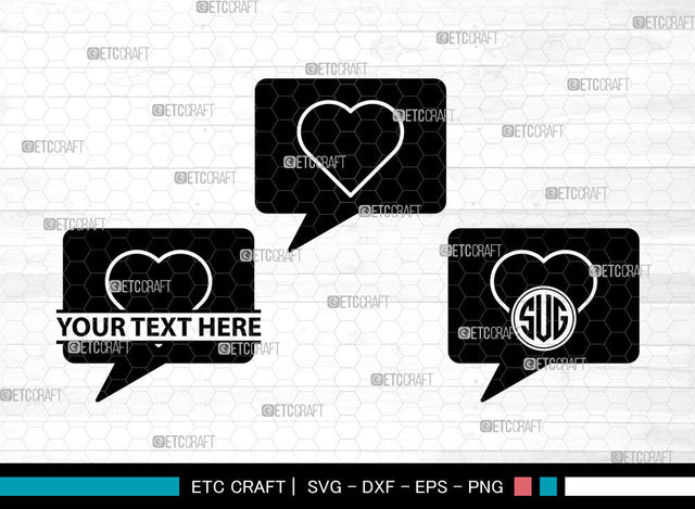 Heart Icons Monogram, Heart Svg, Valentine Svg, Hearts, Double-Hearts, Heart Monogram, Icon Monogram, Svg Cut File, Dxf, Eps, Png, SVG ETC Craft 