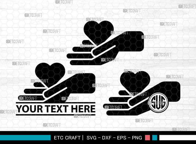 Heart Icons Monogram, Heart Svg, Valentine Svg, Hearts, Double-Hearts, Heart Monogram, Icon Monogram, Svg Cut File, Dxf, Eps, Png, SVG ETC Craft 