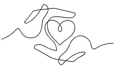 Heart in hands machine embroidery design , 4 sizes . Embroidery/Applique DESIGNS ArtEMByNatalia 