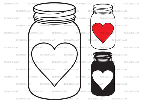 Heart in the jar SVG TribaliumArtSF 