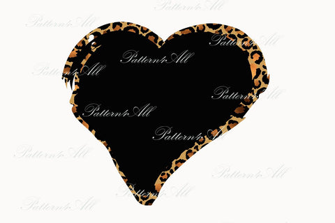 Heart Ink effect PNG, Leopard Heart, Bleached effect design sublimation, Bleach background mockup, Bleach overlay png, Digital download Sublimation ArtStudio 