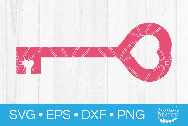 Heart Key SVG SavanasDesign 