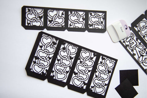 Heart Lantern SVG, 3d SVG Valentines Day Lantern, Love Candle Holder. 3D Paper Elinorka 