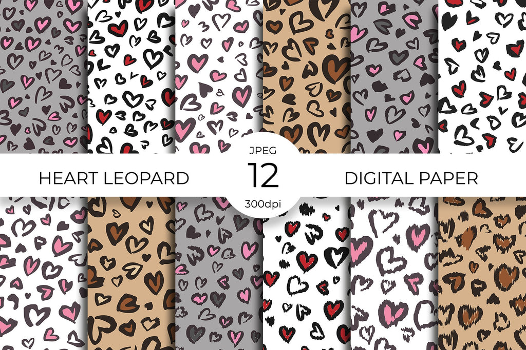 Paper heart cheap leopard dress