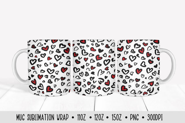 Heart Leopard Mug Sublimation Design Sublimation Vera Fedorova 