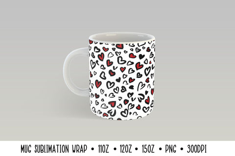 Heart Leopard Mug Sublimation Design Sublimation Vera Fedorova 