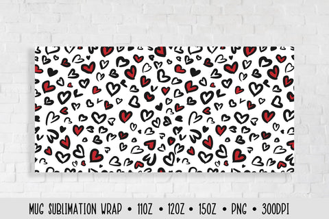 Heart Leopard Mug Sublimation Design Sublimation Vera Fedorova 