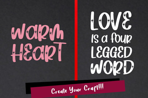 Heart Love - Crafty Lovely Font Dm Letter Studio 
