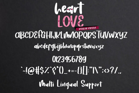 Heart Love - Crafty Lovely Font Dm Letter Studio 