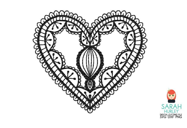 Heart Mandala SVG Sarah Hurley 