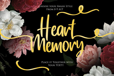 Heart Memory - Handwritten Font Font Dm Letter Studio 