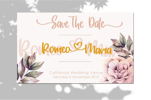 Heart Memory - Handwritten Font Font Dm Letter Studio 