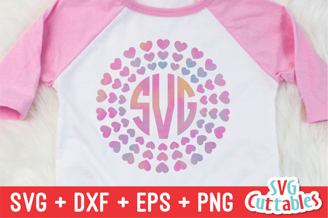 Heart Monogram Frame SVG Svg Cuttables 