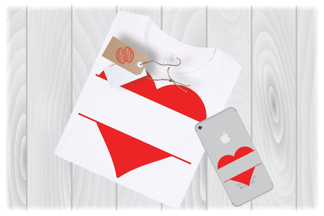 Heart Monogram SVG Files for Cricut Designs | Wedding SVG Files | Valentines Day SVG Files SVG My Sew Cute Boutique 