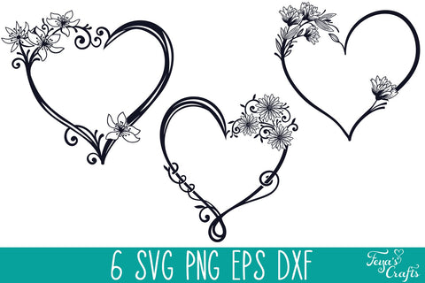 Heart Monogram SVG Pack | Baby Monogram SVG & Bonus Files SVG Feya's Fonts and Crafts 