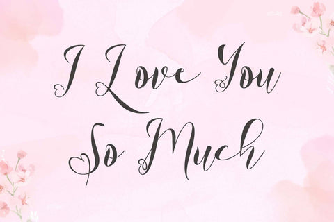 Heart Mother Font Prasetya Letter 