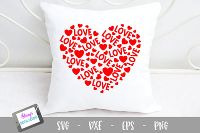 Heart of Love SVG - Valentine SVG SVG Stacy's Digital Designs 